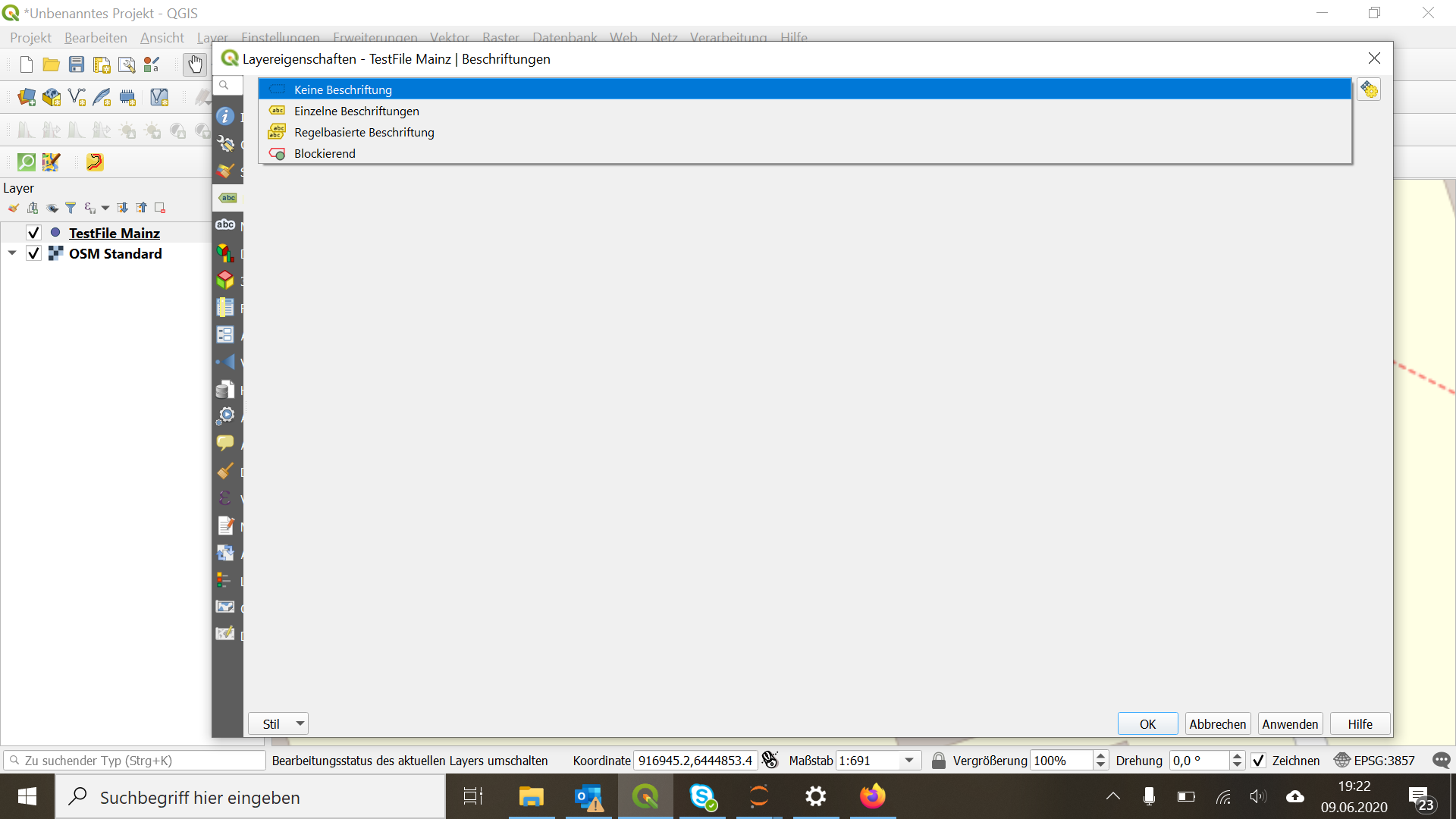 Screenshot 5: Choose label in layer properties